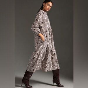 NWT Anthropologie Maeve Bettina Zebra dress, sz XS